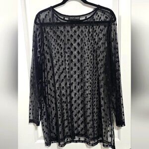 Love & Legend Polka dots sheer blouse 4x